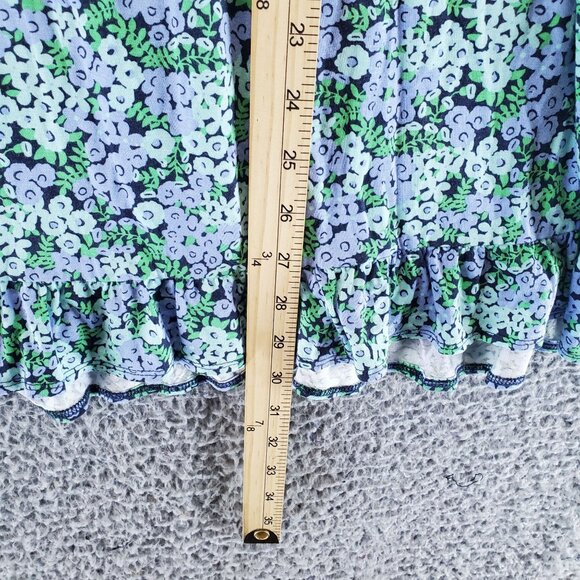 Harper Canyon Dress Girls XL Navy Blue Floral Sleeveless Tiered Ruffle *NWT* - Picture 7 of 10